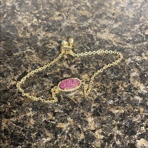 Kendra Scott gold/pink bracelet with dust bag